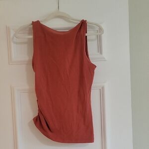 Forever 21 Scoop Back, Side Rouched Tank Women's M